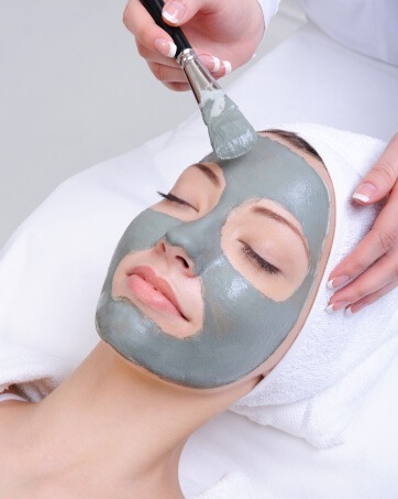 Woman Having A Facial Done